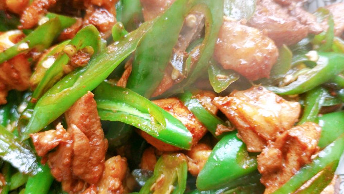 Green Pepper Stir-Fried Chicken Recipe